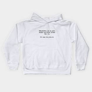 Dress for it Kids Hoodie